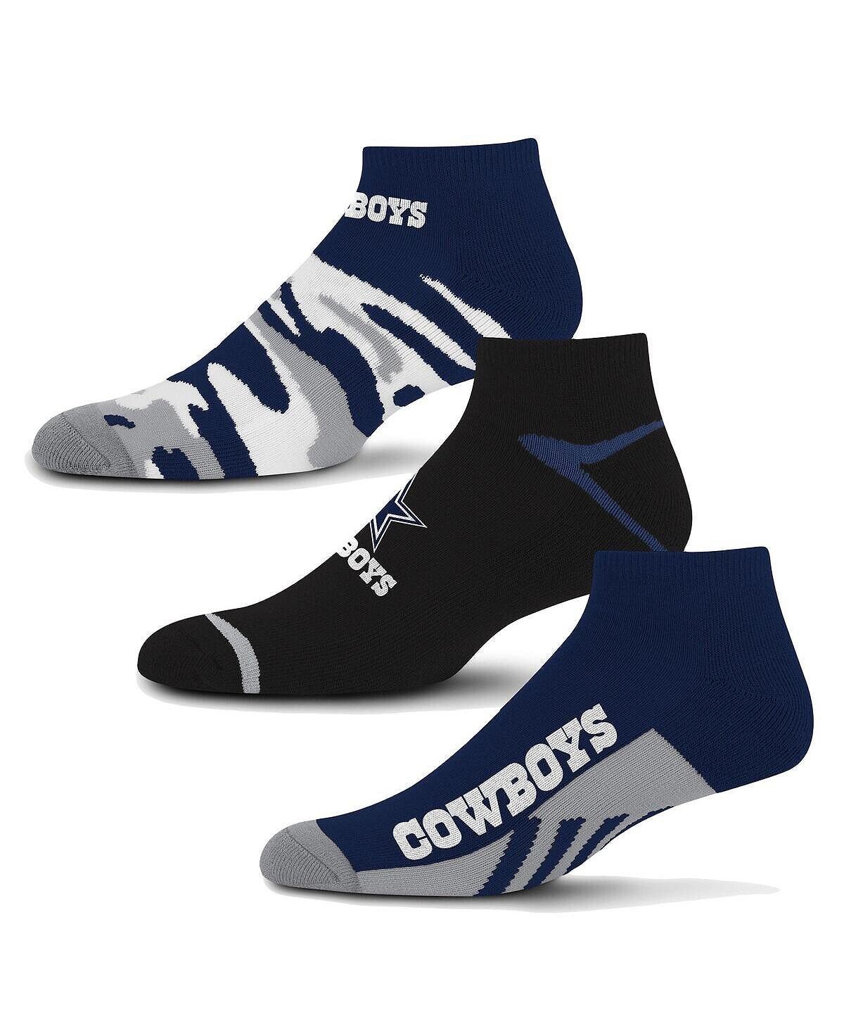 

Комплект из 3 мужских и женских носков с камуфляжным принтом Dallas Cowboys до щиколотки For Bare Feet