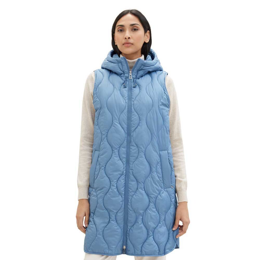 

Жилет Tom Tailor Long Lightweight Vest, синий