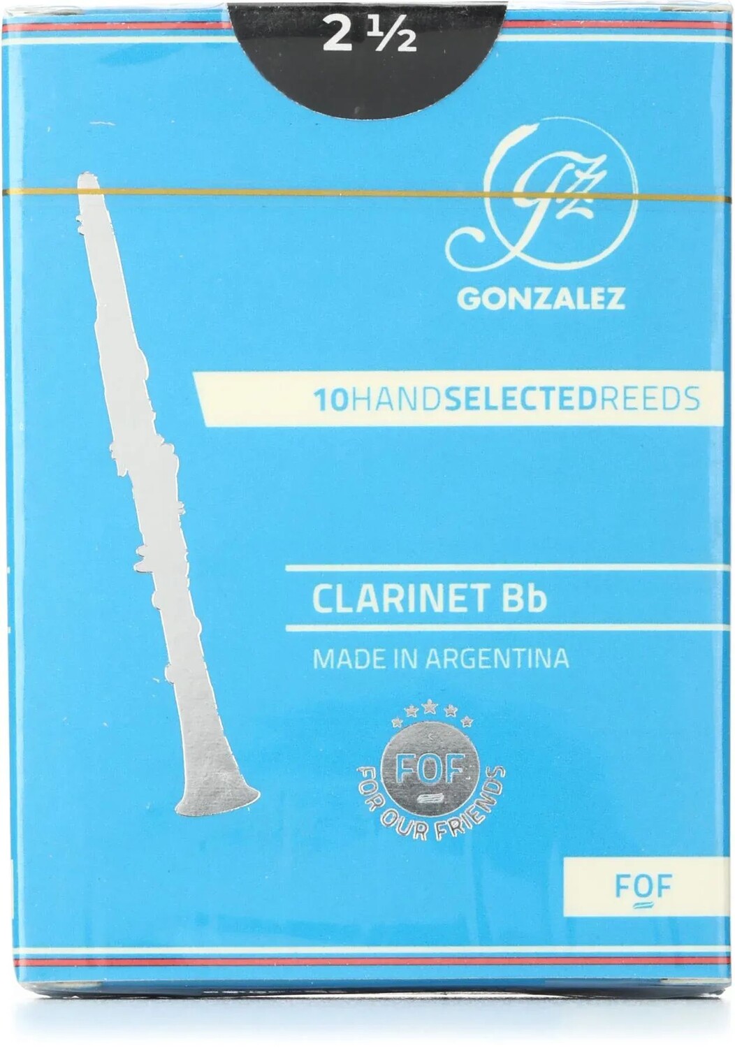 

Трости Gonzalez Reeds FOF для Bb-кларнета — 2,5 (10 шт. в упаковке)