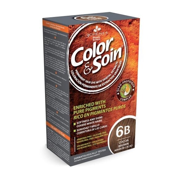 

Краска для волос Soin Organic 6B с какао COLOR SOIN