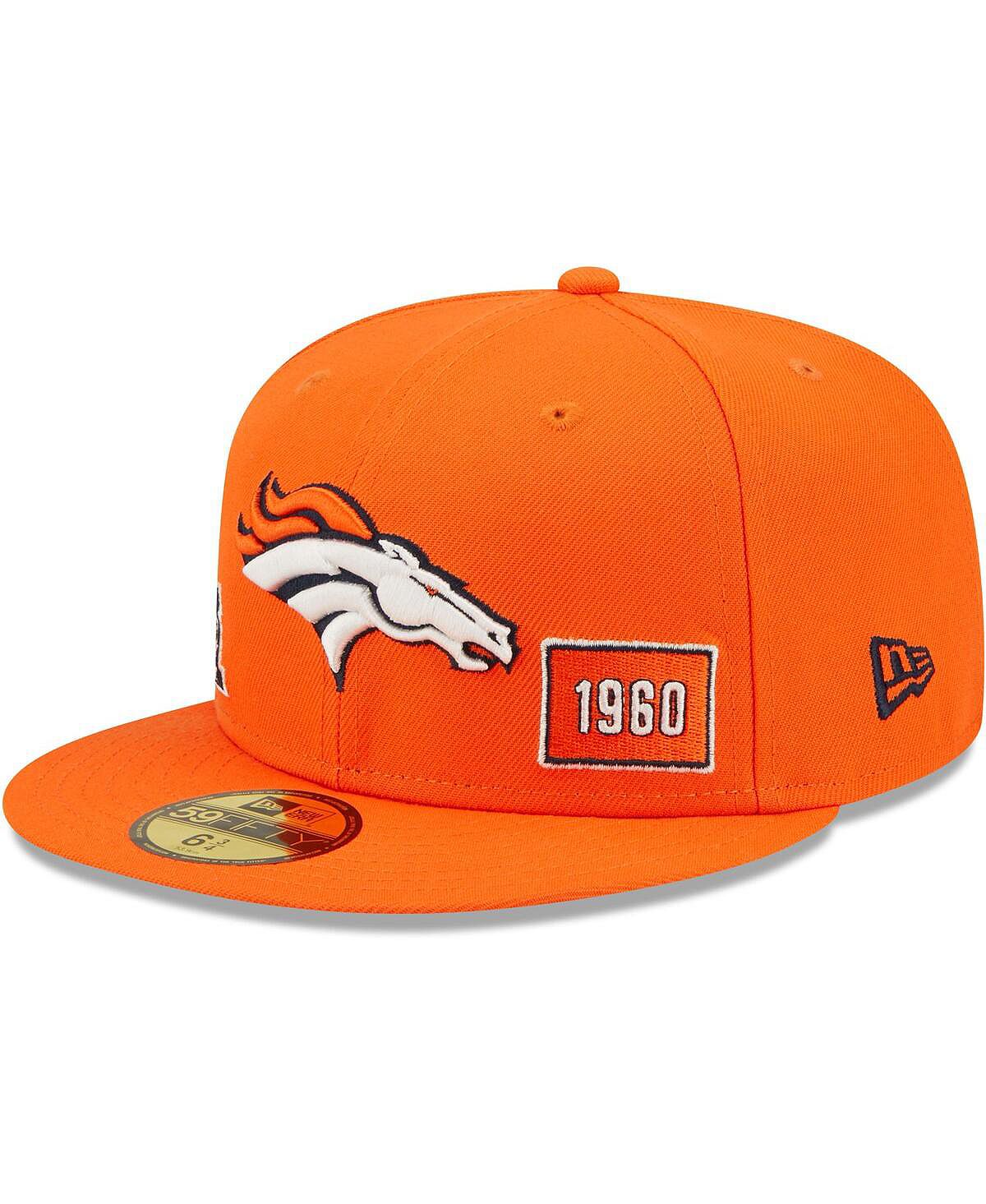 

Мужская оранжевая приталенная шляпа Denver Broncos Identity 59FIFTY New Era