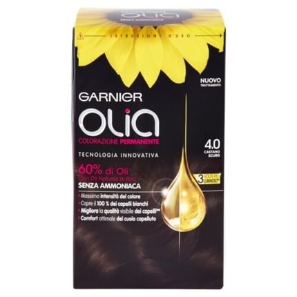 

Краска для волос без аммиака Olia N. 4.0 Темно-коричневый, Garnier