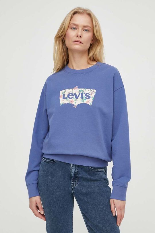 

Хлопковая толстовка Levi's, синий