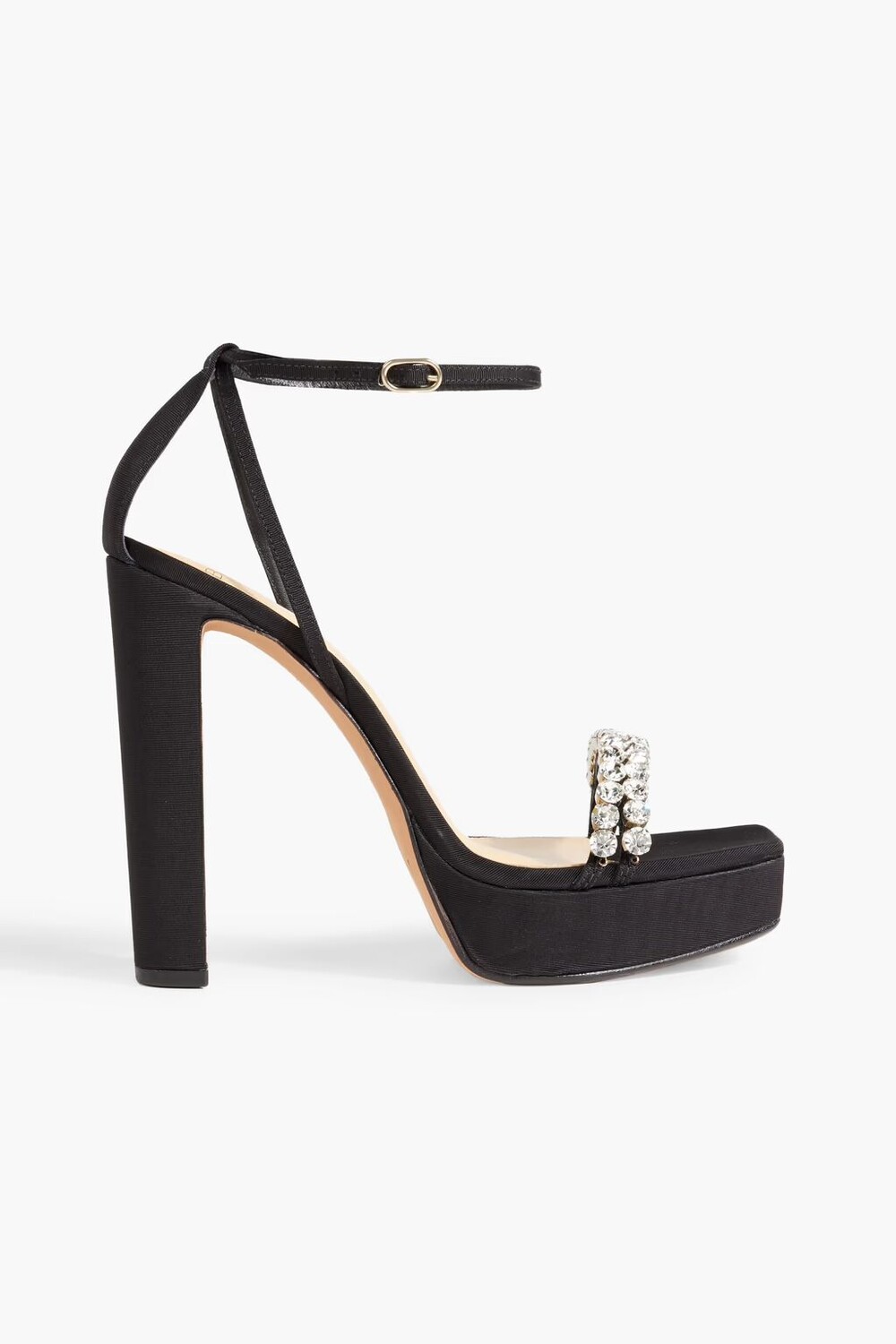 

Босоножки Agnes на платформе из фая с кристаллами Alexandre Birman, черный