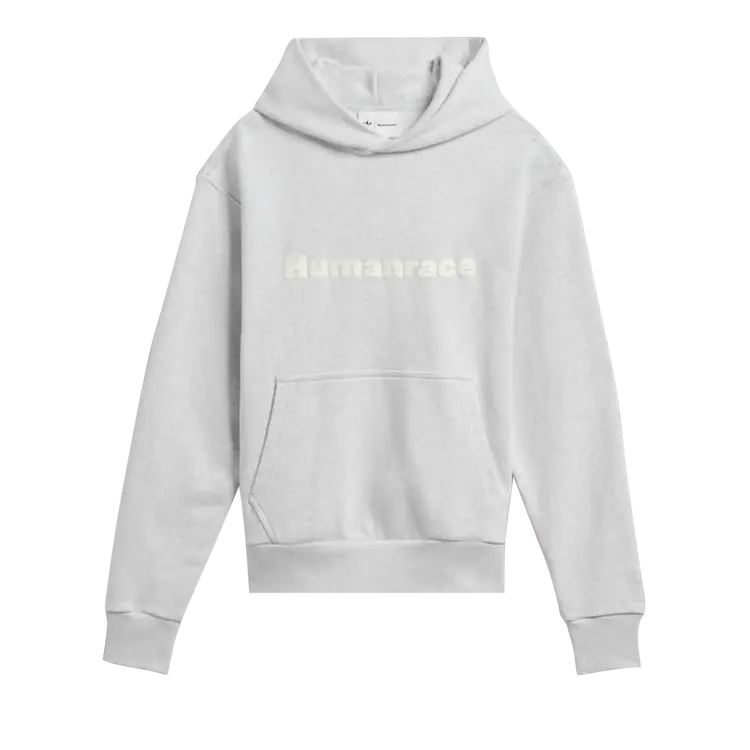 

Худи Adidas adidas x Pharrell Williams Basics 'Light Grey Heather/Light Solid Grey', серый