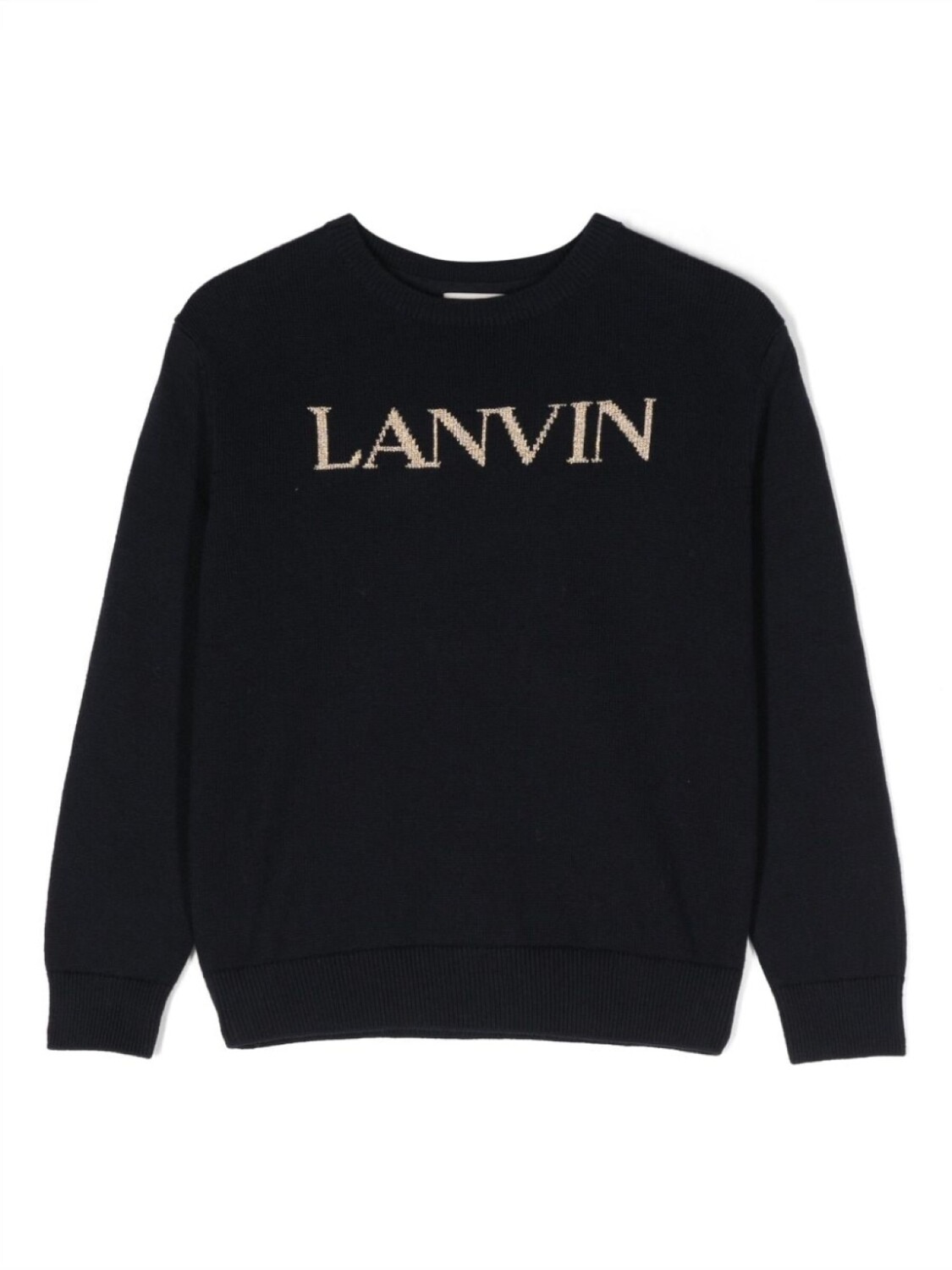 

Lanvin Enfant джемпер с логотипом вязки интарсия, синий
