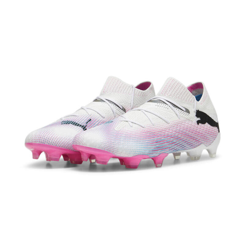 

Футбольные бутсы FUTURE 7 ULTIMATE FG/AG женские PUMA White Black Poison Pink