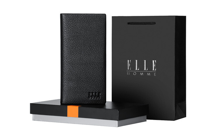 

Мужской кошелек Elle Homme, Черная вертикальная модель (новые и старые подарочные коробки отправляются случайным образом)