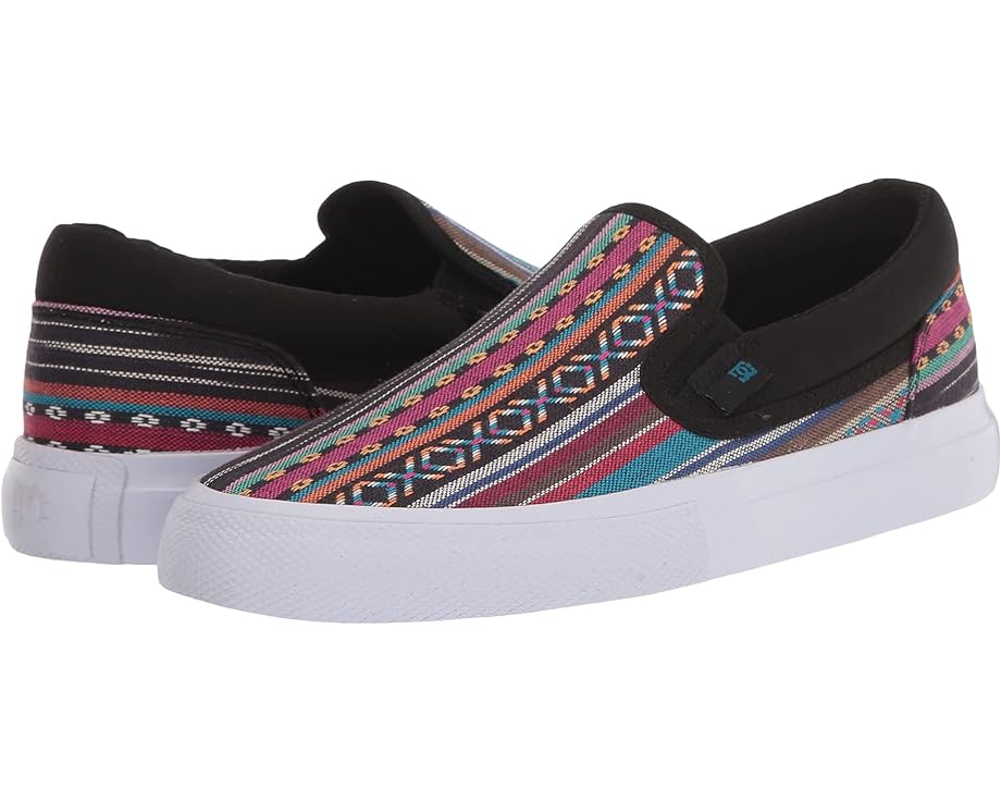 

Кроссовки DC Manual Slip-On Vegan, цвет Black/Stripe