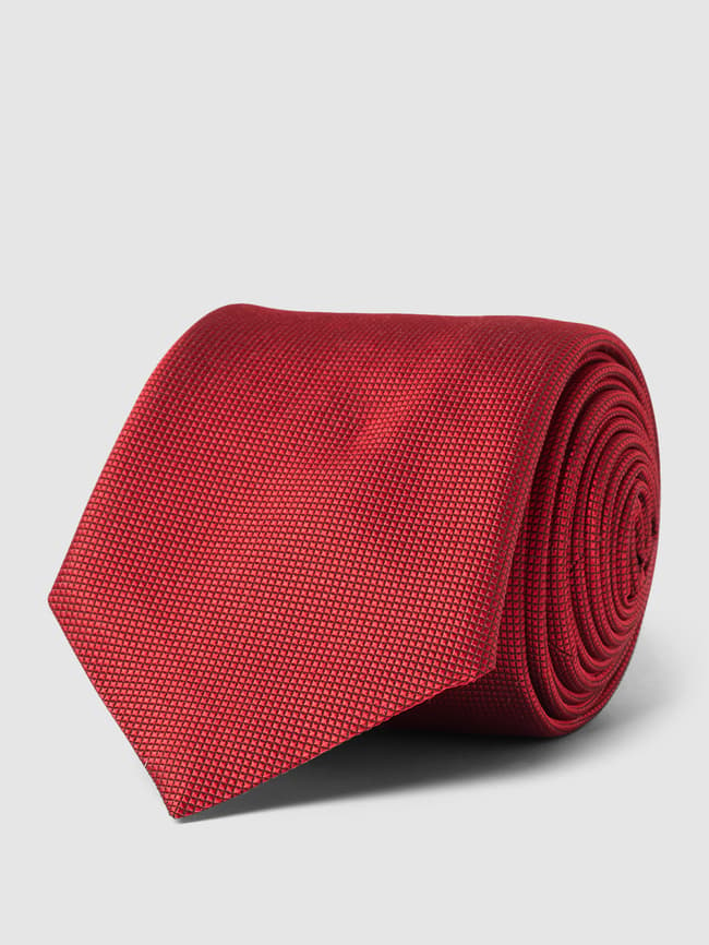 Галстук из шелка с мелким узором, модель Галстук BOSS, красный плоская кепка с мелким узором модель gatsby müller headwear темно серый