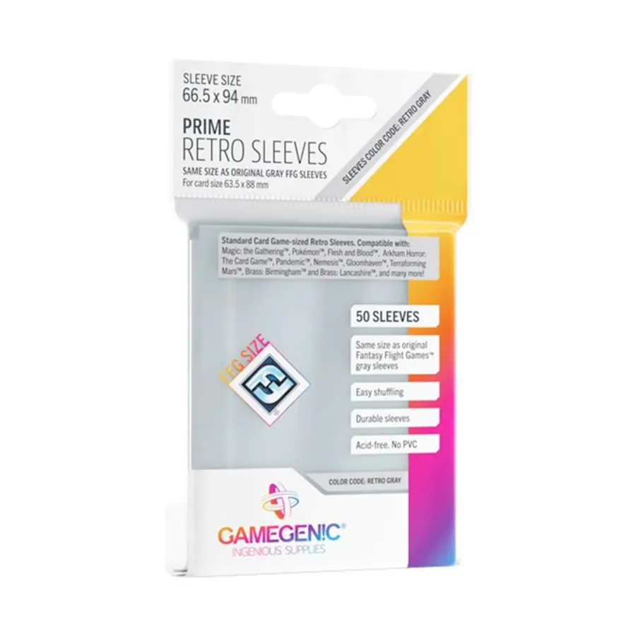 

Рукава Prime Retro (10 упаковок по 50 штук), Prime Sleeves (GameGenic)