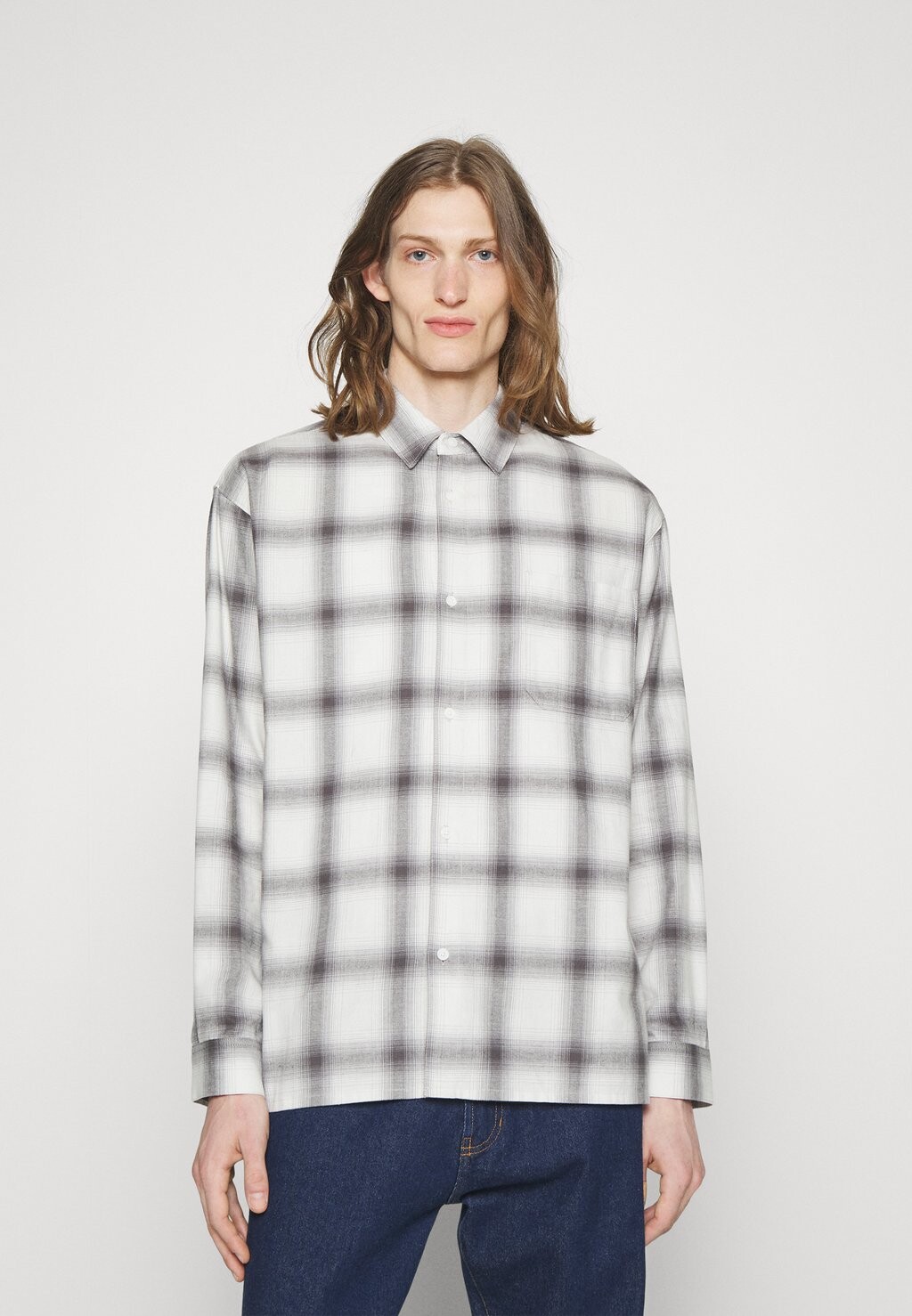 

Рубашка LIGHT WEIGHT PLAID SHIRT FRAME, кремовый