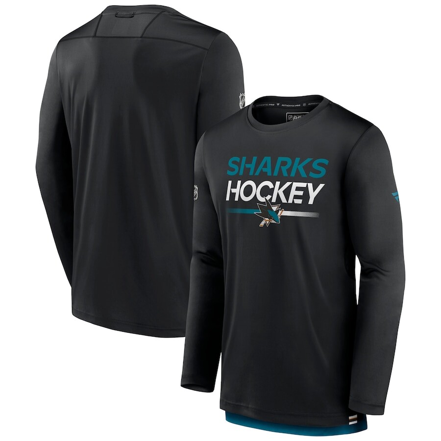 

Футболка с длинным рукавом Fanatics Branded San Jose Sharks, черный