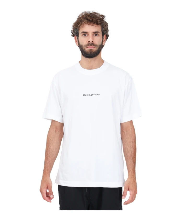 

Футболка с принтом на спине Calvin Klein Jeans, белый