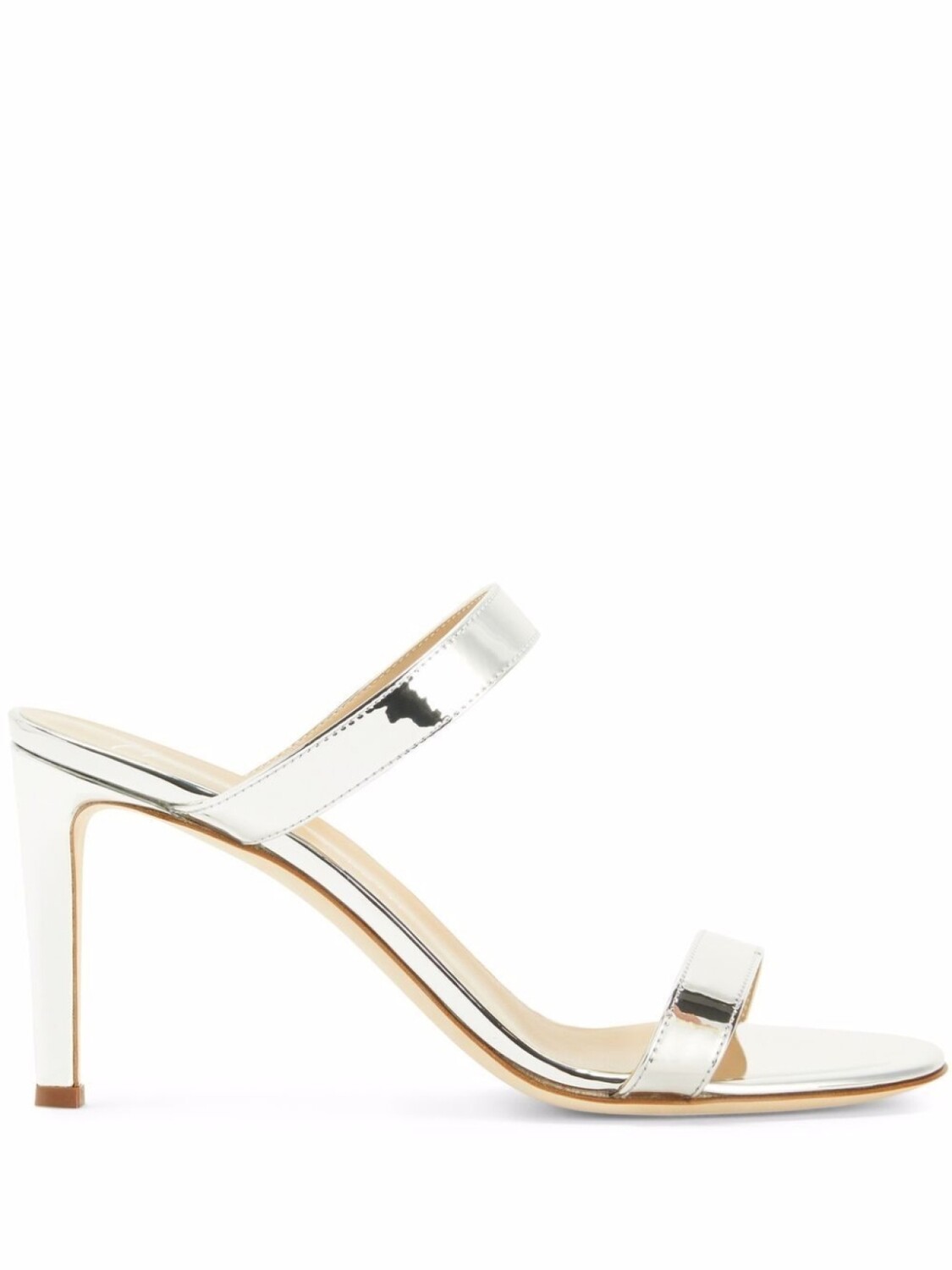

Giuseppe Zanotti босоножки Calista на каблуке, серебристый
