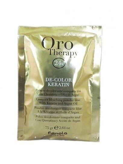 

Синий осветляющий порошок, 75 г Fanola Oro Therapy De-Color Keratin