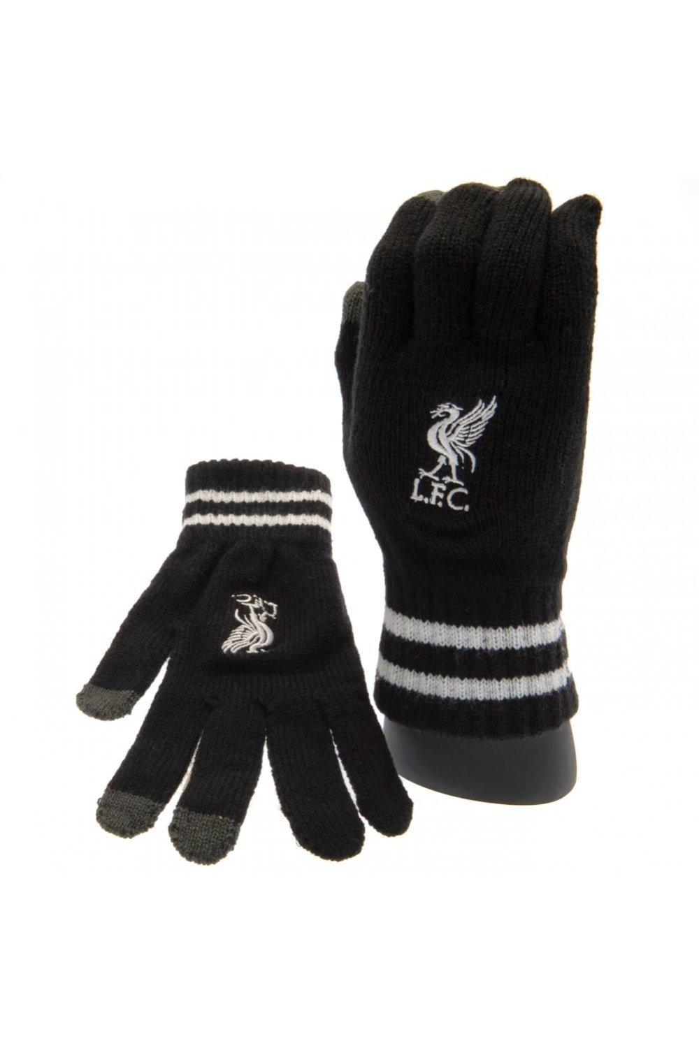 Вязаные перчатки Crest Touch Liverpool FC, черный