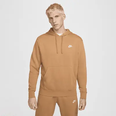 

Худи Nike Sportswear Club Fleece Pullover Hoodie, цвет Flax/Flax/White