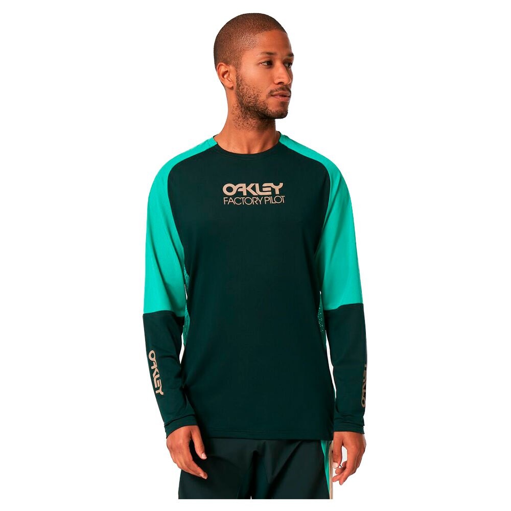 

Мотоджерси с длинным рукавом Oakley Factory Pilot MTB II, зеленый