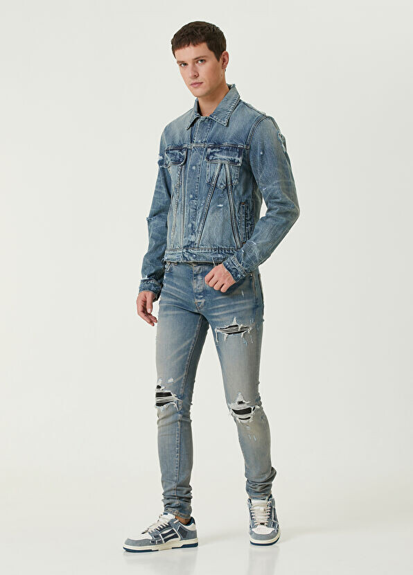

Потертые джинсы Amiri, синий