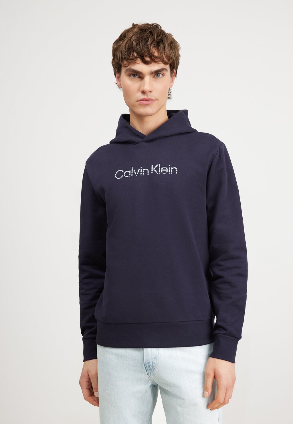 

Толстовка с капюшоном Calvin Klein, темно-синий