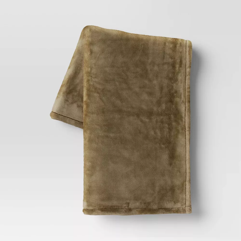 

Большой плед Primalush Throw Blanket Cream - Threshold, цвет Green