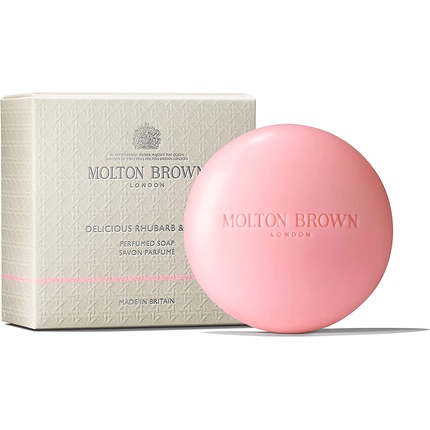 Molton Brown Delicious ароматизированное мыло с ревенем и розой