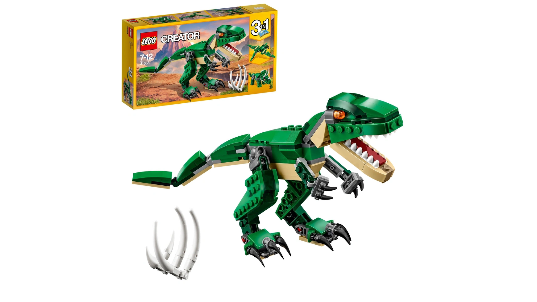 Lego Creator Набор игрушечных моделей динозавров 3-в-1 для детей конструктор lego creator 31058 могучие динозавры