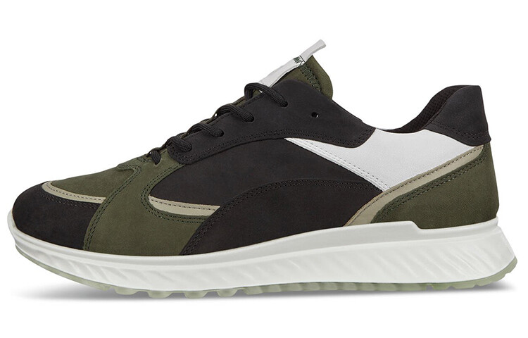 

ecco St.1 Lifestyle Shoes Men Low-top Black/green
