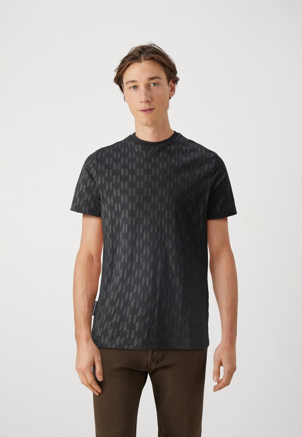 

Футболка базовая CREWNECK KARL LAGERFELD, цвет black