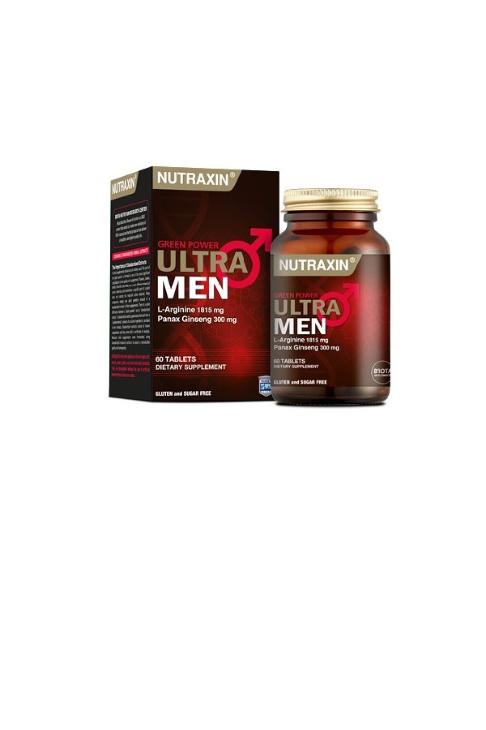 

Nutraxin 60 таблеток, пищевая добавка, содержащая растительные экстракты для мужчин Ultra Men