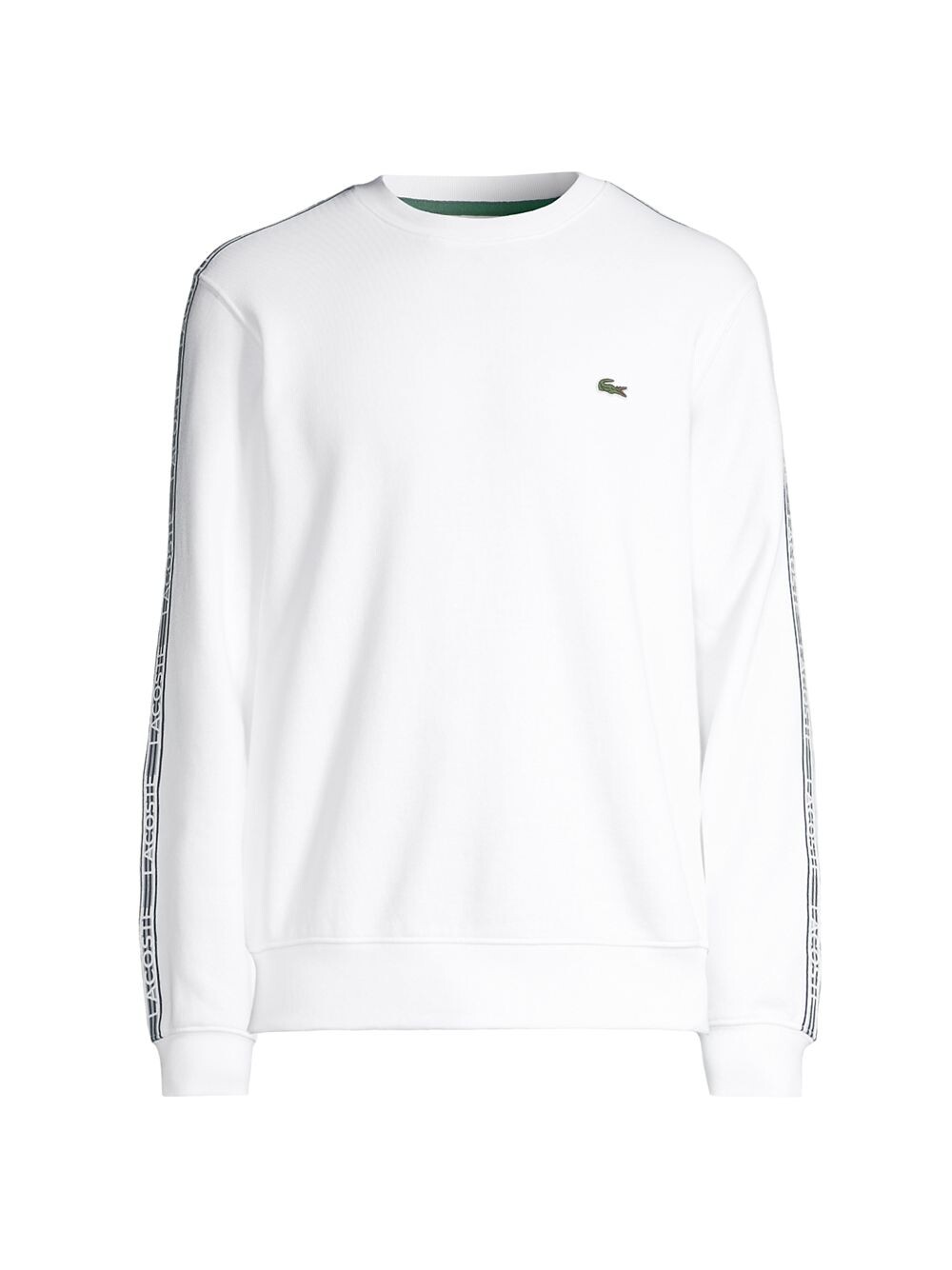 

Толстовка с круглым вырезом и логотипом Lacoste, белый