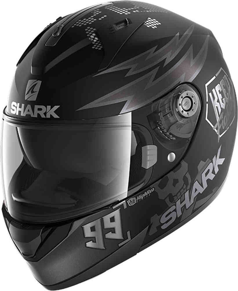 

Ridill 1.2 Каталонский шлем Bad Boy Shark, черный матовый/серый