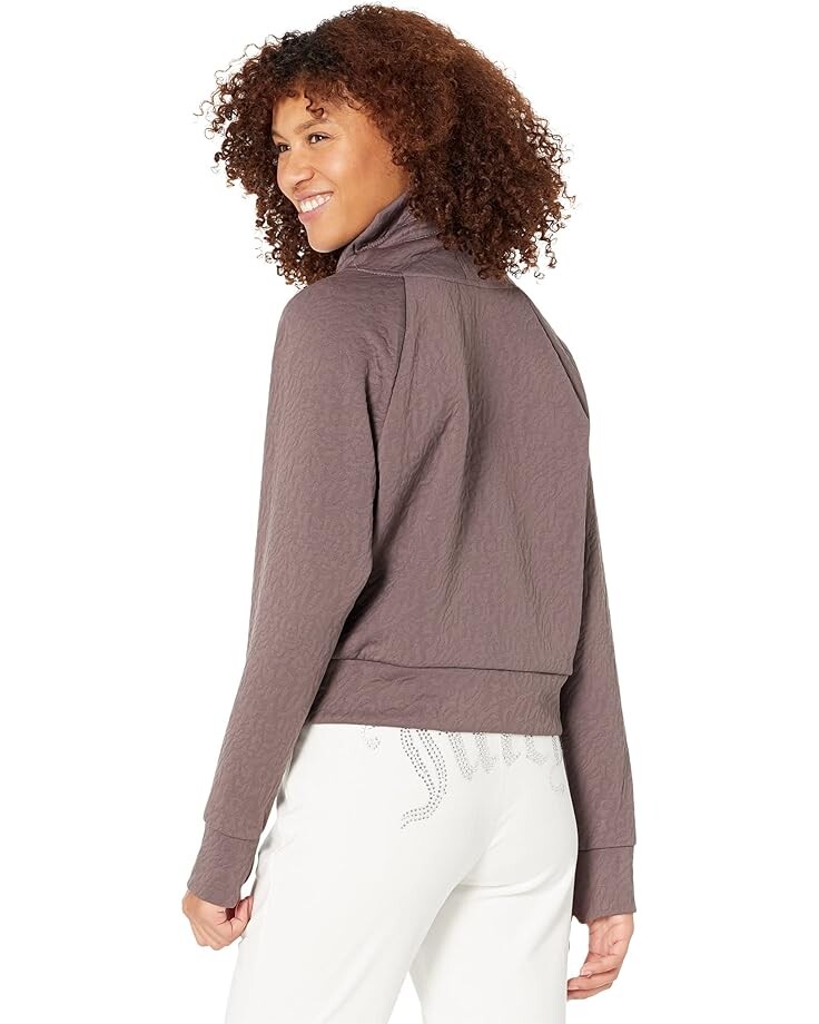 

Пуловер Juicy Couture Sport Quilted Crop Pullover, цвет Plum Truffle