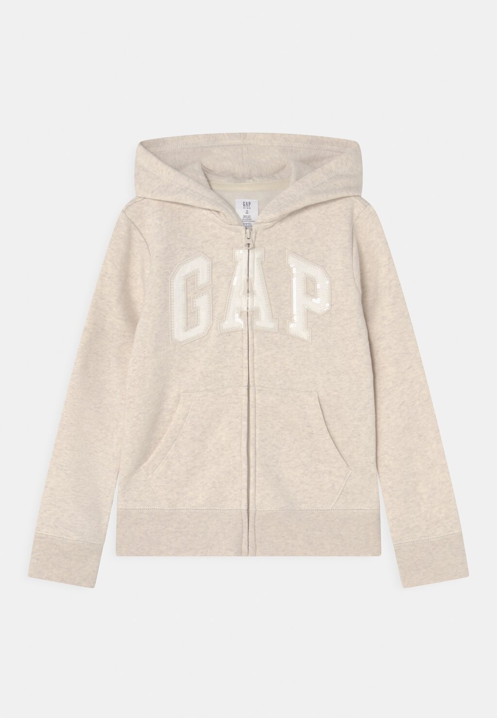 

Толстовка на молнии Logo GAP, цвет oatmeal heather