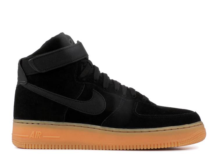 Nike air force one black sales gum