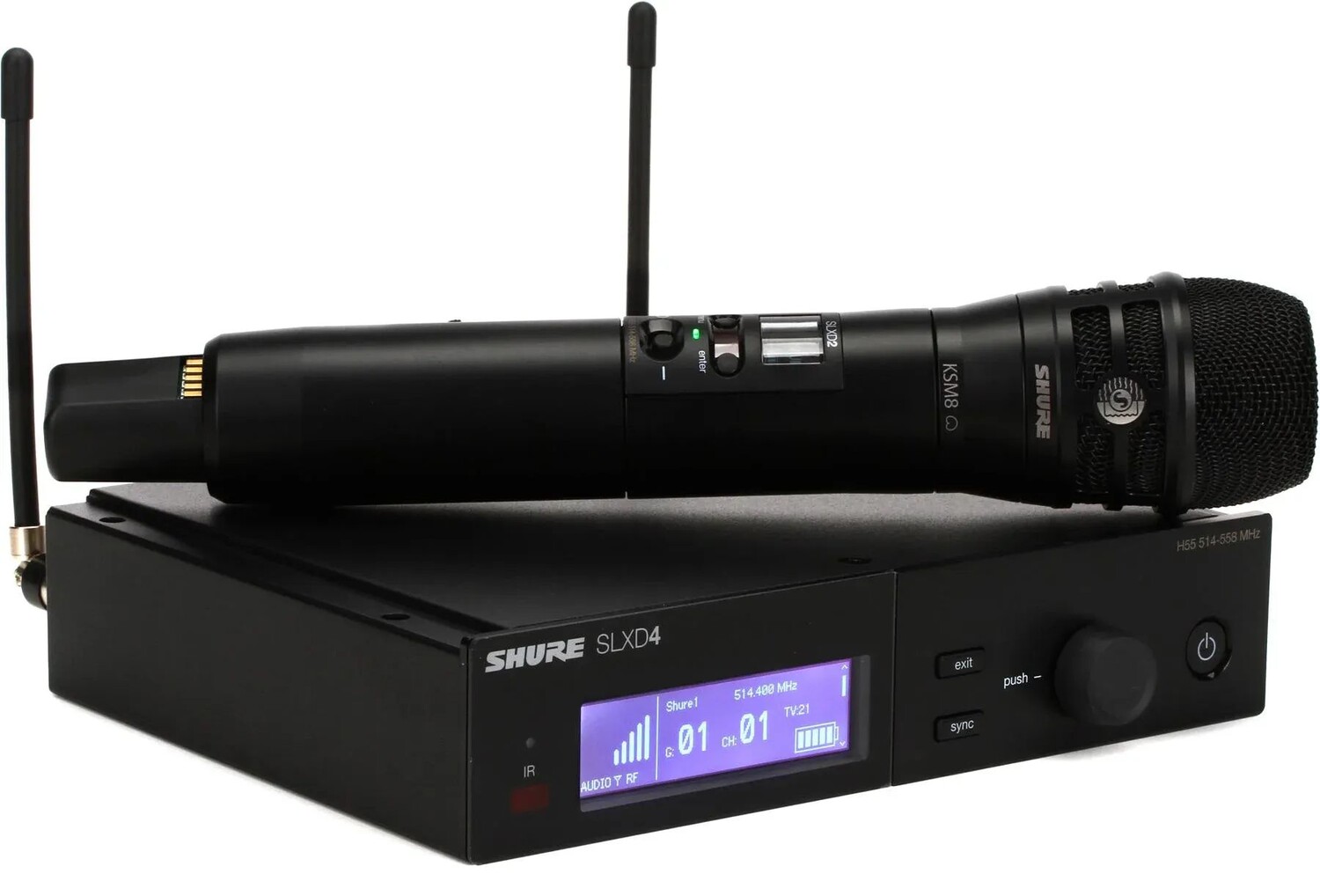 

Цифровая беспроводная портативная микрофонная система Shure SLXD24/K8B — диапазон H55