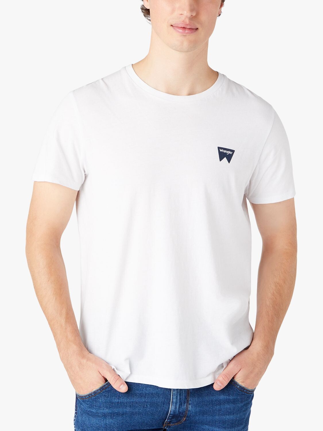 

Футболка с круглым вырезом с логотипом Wrangler Classic, белая