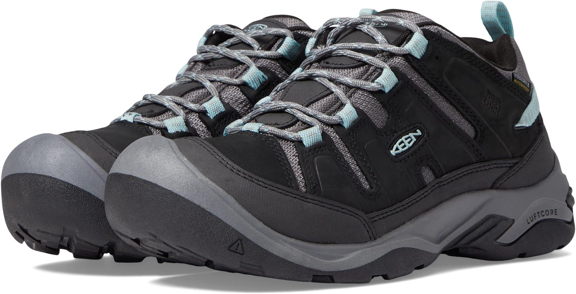 

Походная обувь водонепроницаемая Circadia Waterproof KEEN, цвет Black/Cloud Blue, Серый