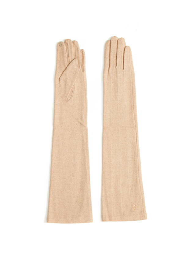 ushkaff бежевые шерстяные перчатки ushkaff Бежевые женские шерстяные перчатки Beymen