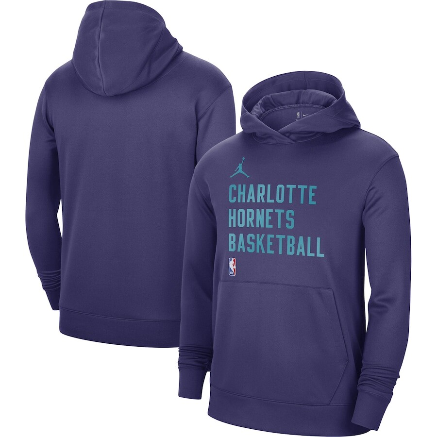

Пуловер с капюшоном Jordan Brand Charlotte Hornets, фиолетовый