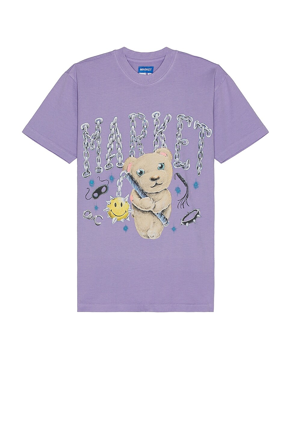 

Футболка Market Smiley Soft Core Bear T-shirt, цвет Orchid