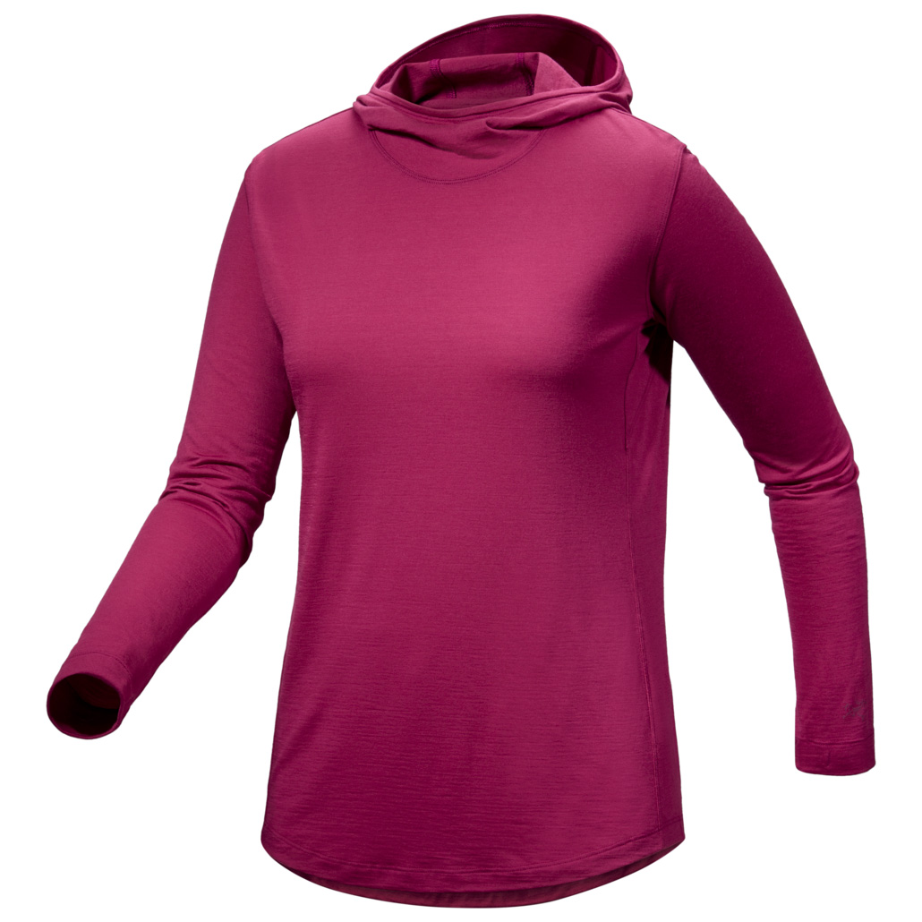 Рубашка из мериноса Arc'Teryx Women's Lana Wool Hoody, цвет Amaranthus