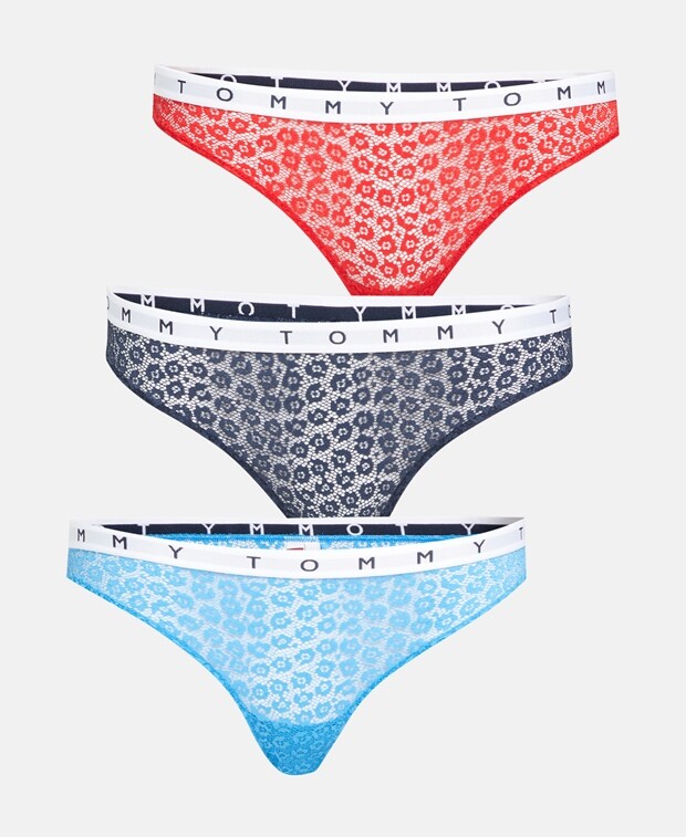 

Трусы, упаковка 3 шт. Tommy Hilfiger, светло-красный