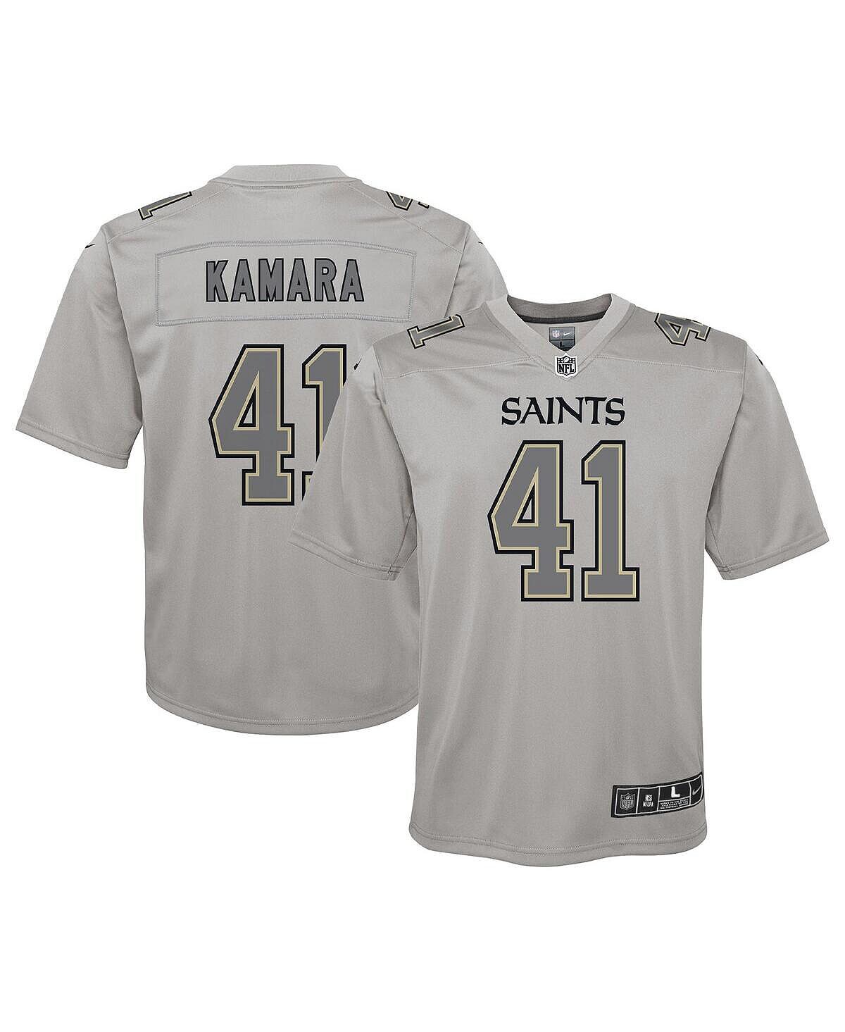 

Серая футболка Big Boys Элвина Камара New Orleans Saints Atmосфера Game Nike
