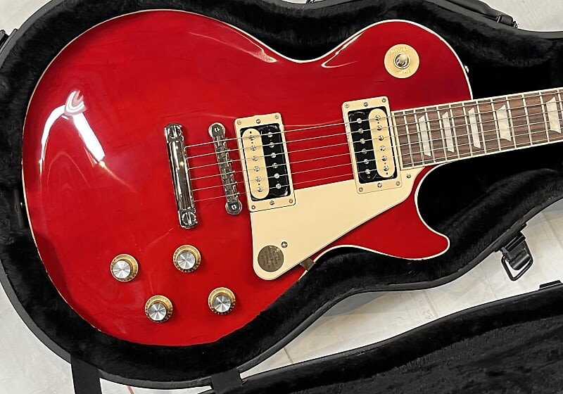 

Электрогитара 2021 Gibson Les Paul Classic Transparent Cherry New Unplayed w/Case Auth Dealer Fac Warranty 9lb3oz