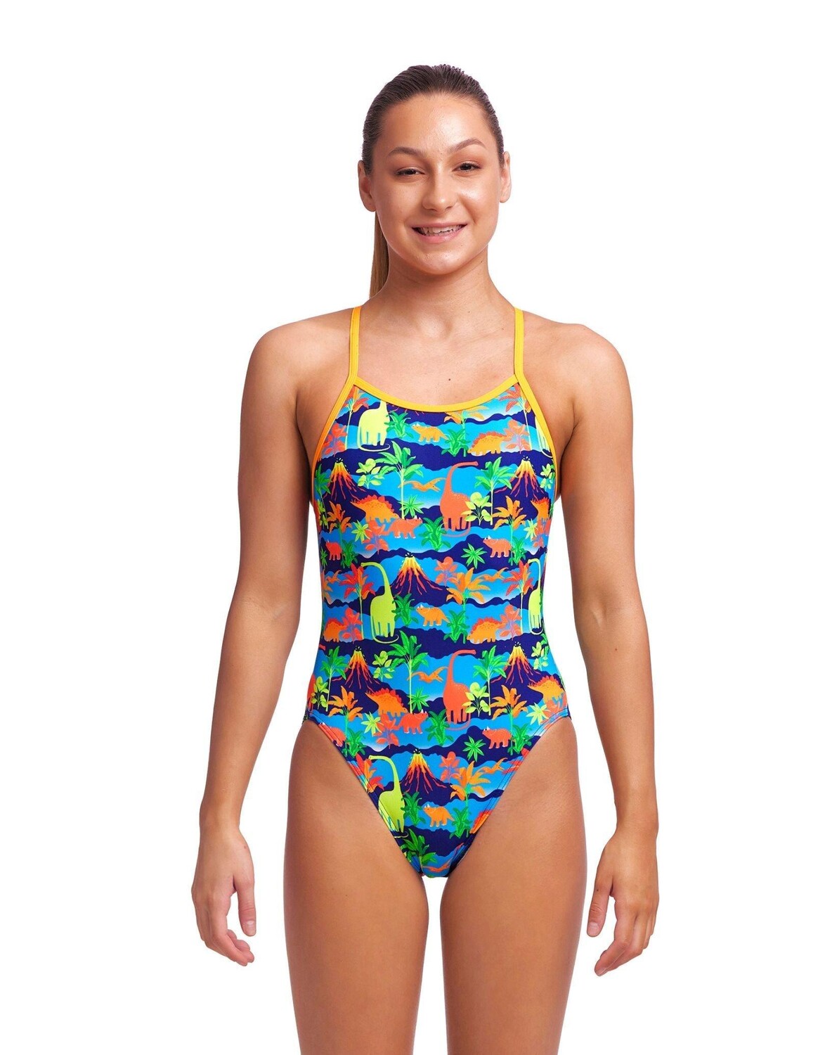 Купальник Big Bronto на одной бретельке Funkita, мультиколор цена и фото