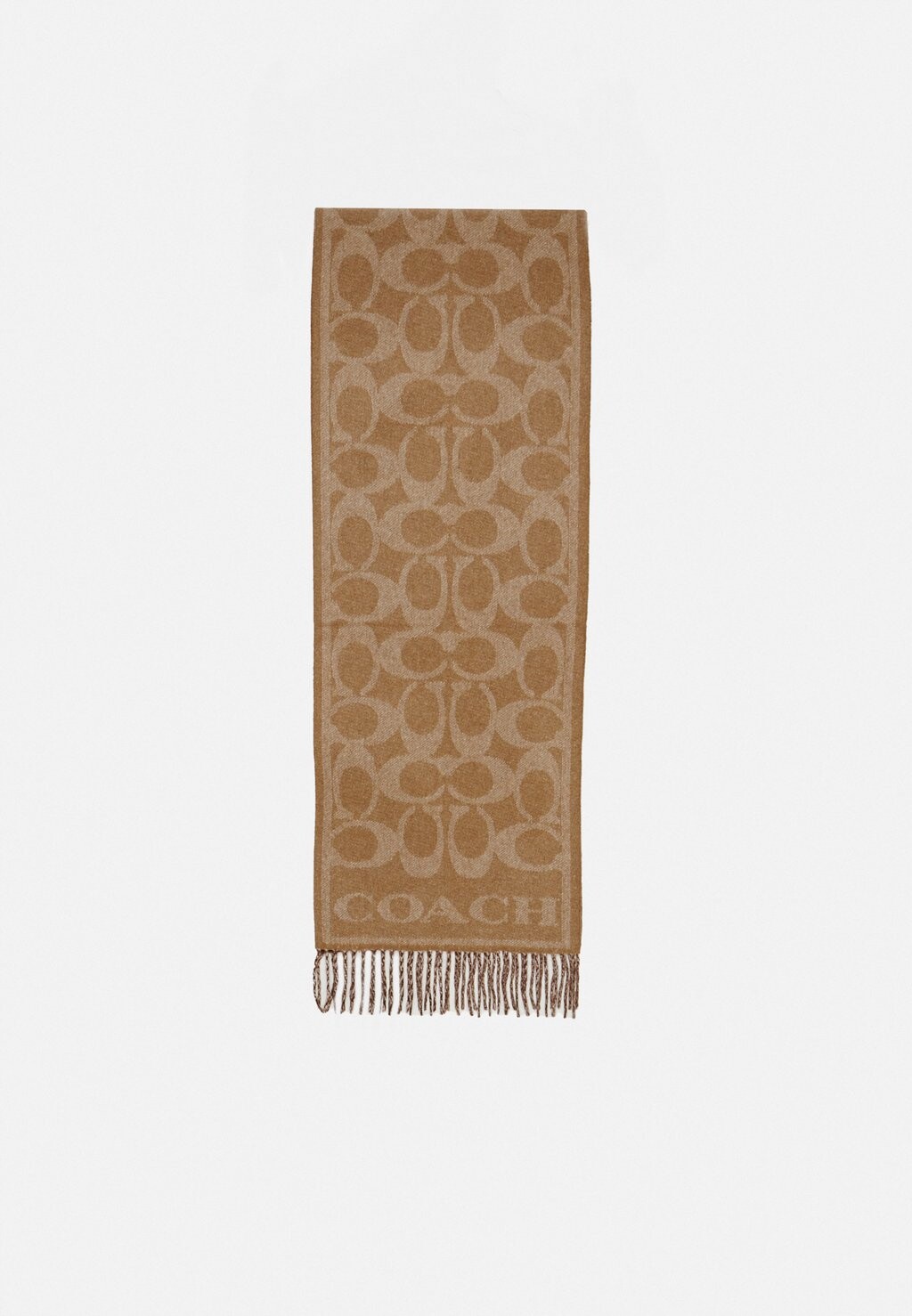 

Шарф Coach SIGNATURE REVERSIBLE глушитель, цвет camel