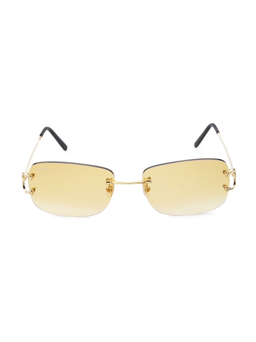 

Прямоугольные солнцезащитные очки Signature C 58MM Cartier, золотой