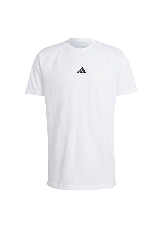 

Белая мужская футболка с круглым вырезом Adidas, Белый